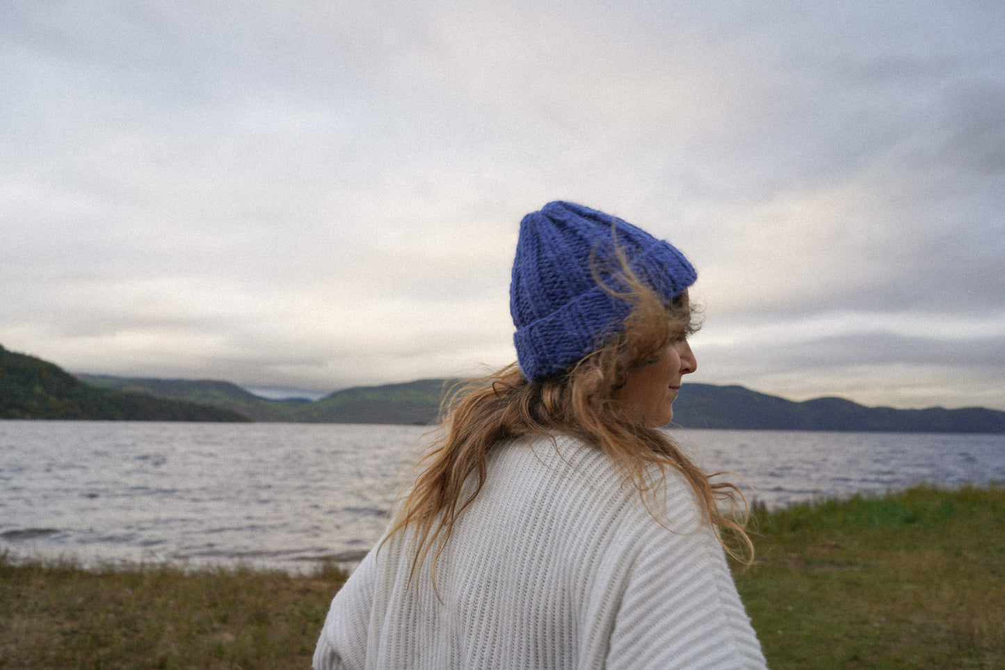 Heavy beanie Peru Bleu