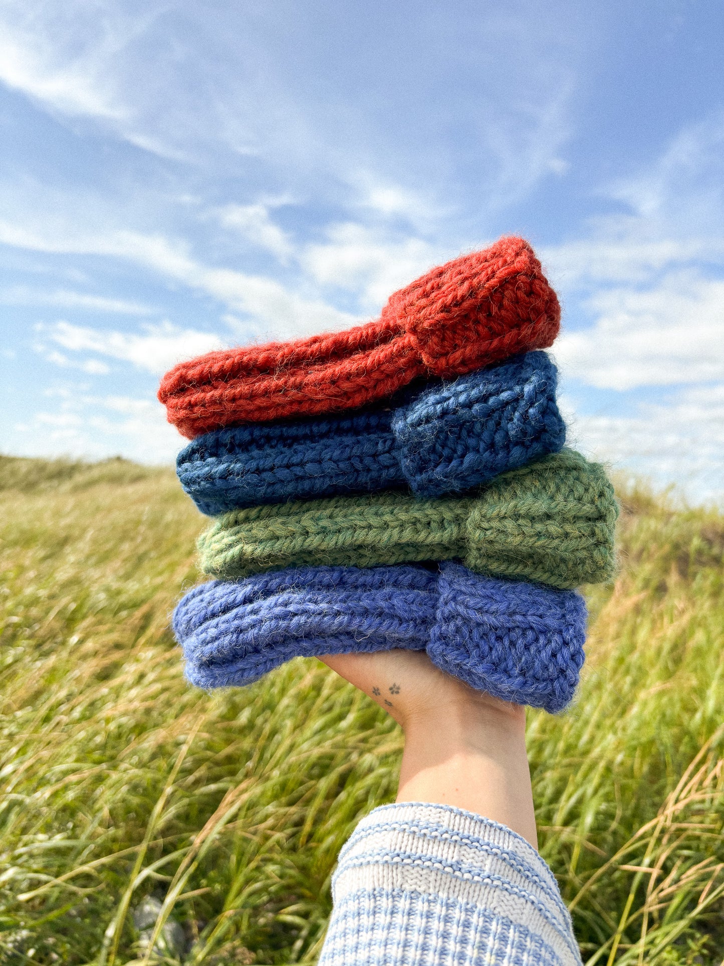 Heavy beanie Peru Bleu
