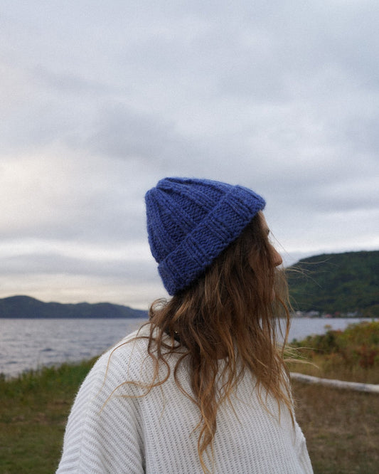 Heavy beanie Peru Bleu