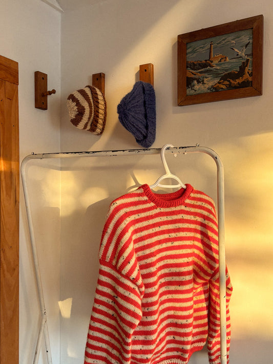 KIT - Olga sweater - Orange stripes