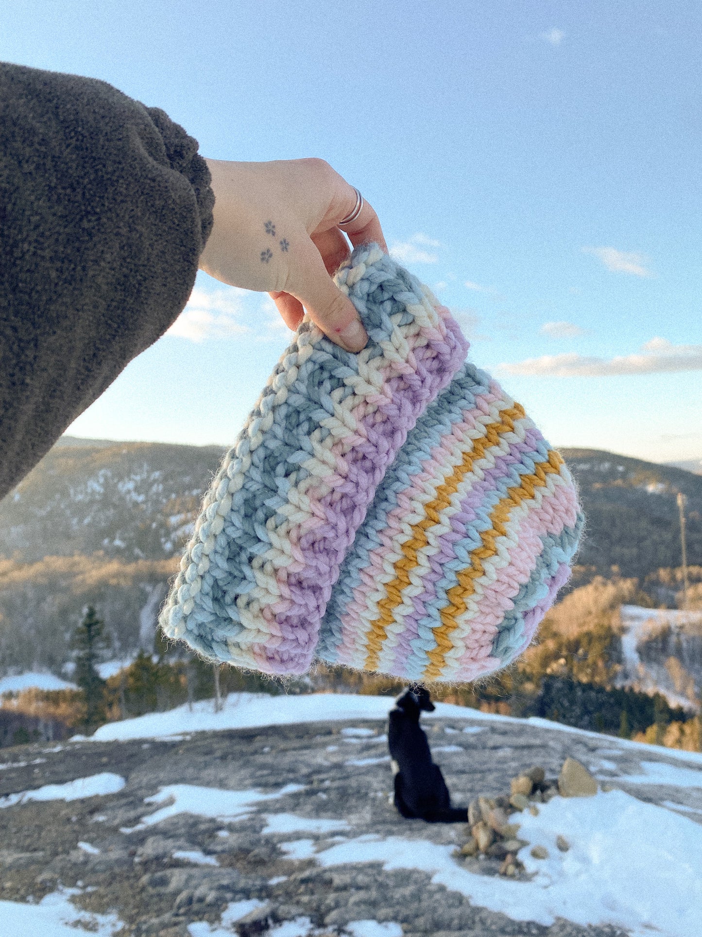 Patron de Tricot - Bonnet classique Delaine - FRANÇAIS