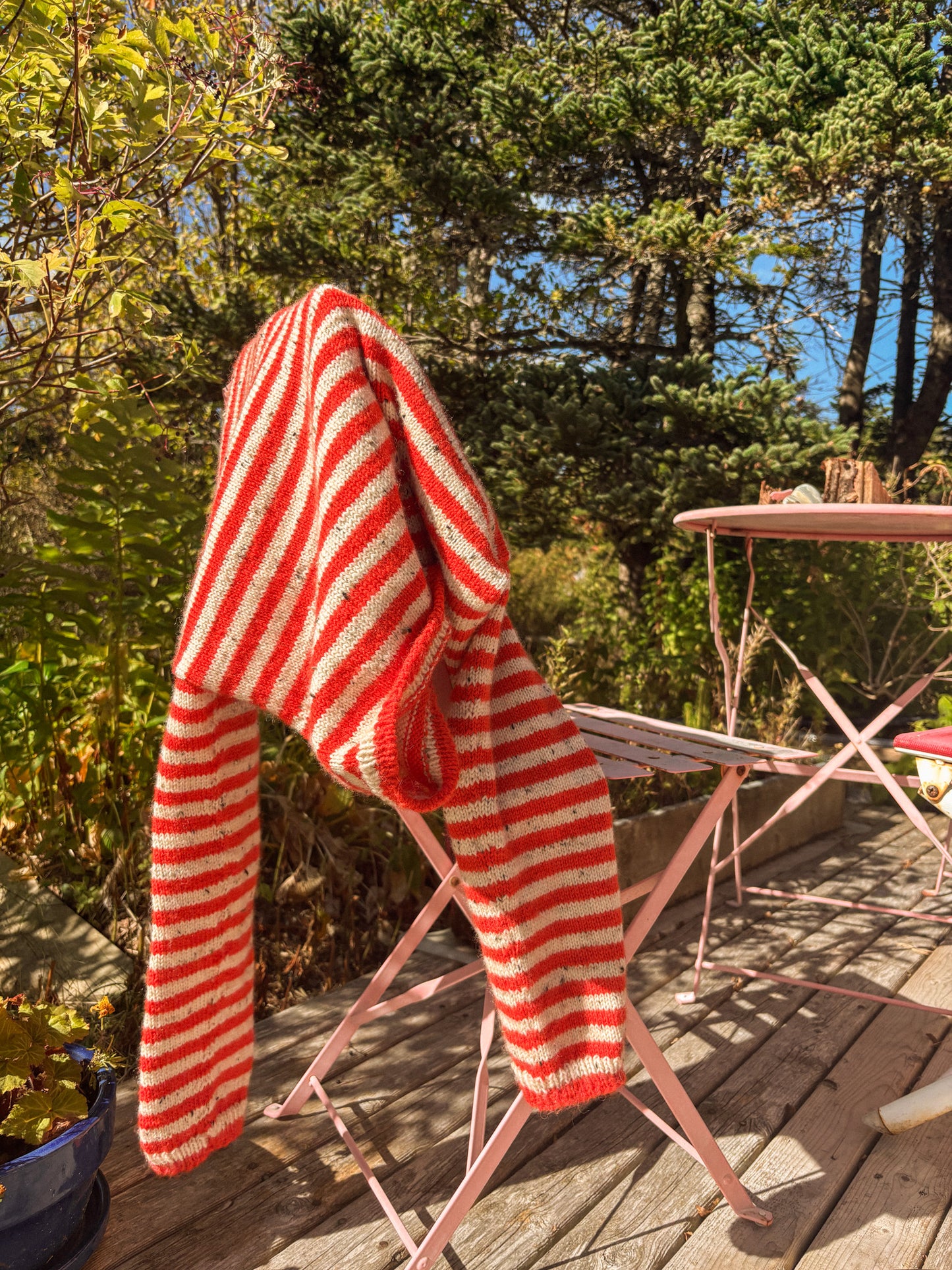 KIT - Olga sweater - Orange stripes