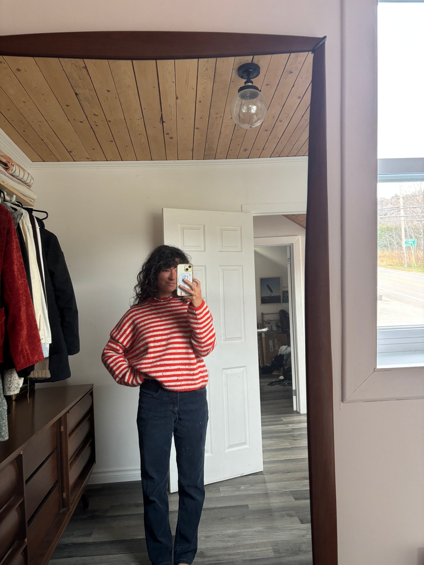KIT - Olga sweater - Orange stripes