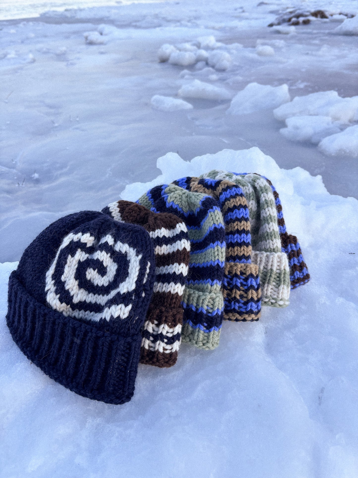 Merino Spiral beanie