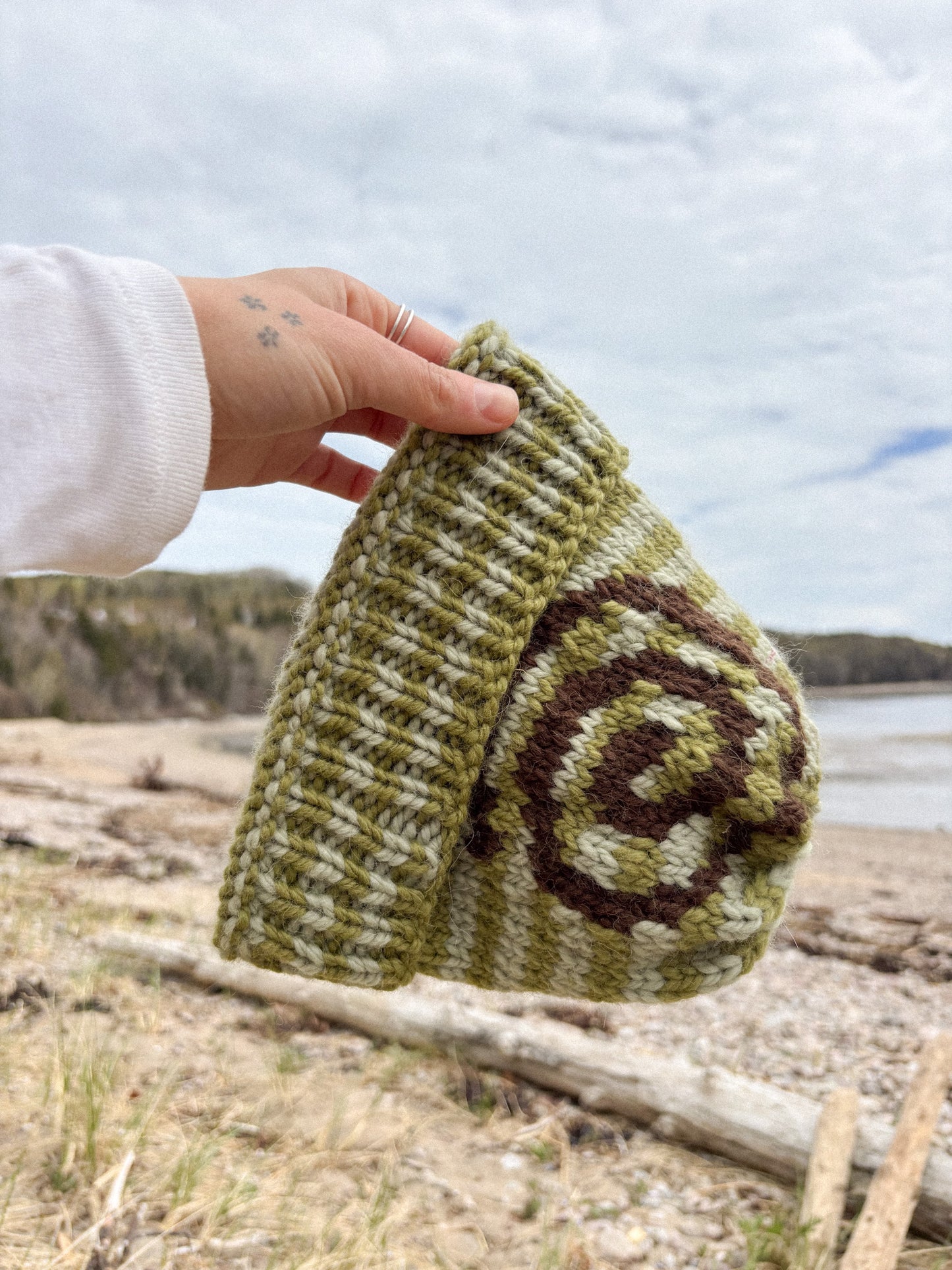 Merino Spiral beanie