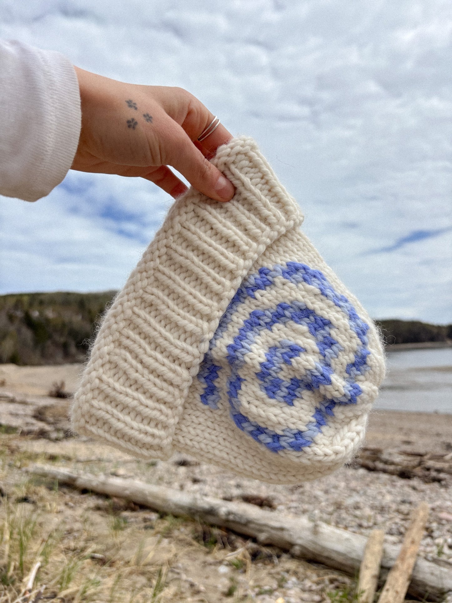Merino Spiral beanie