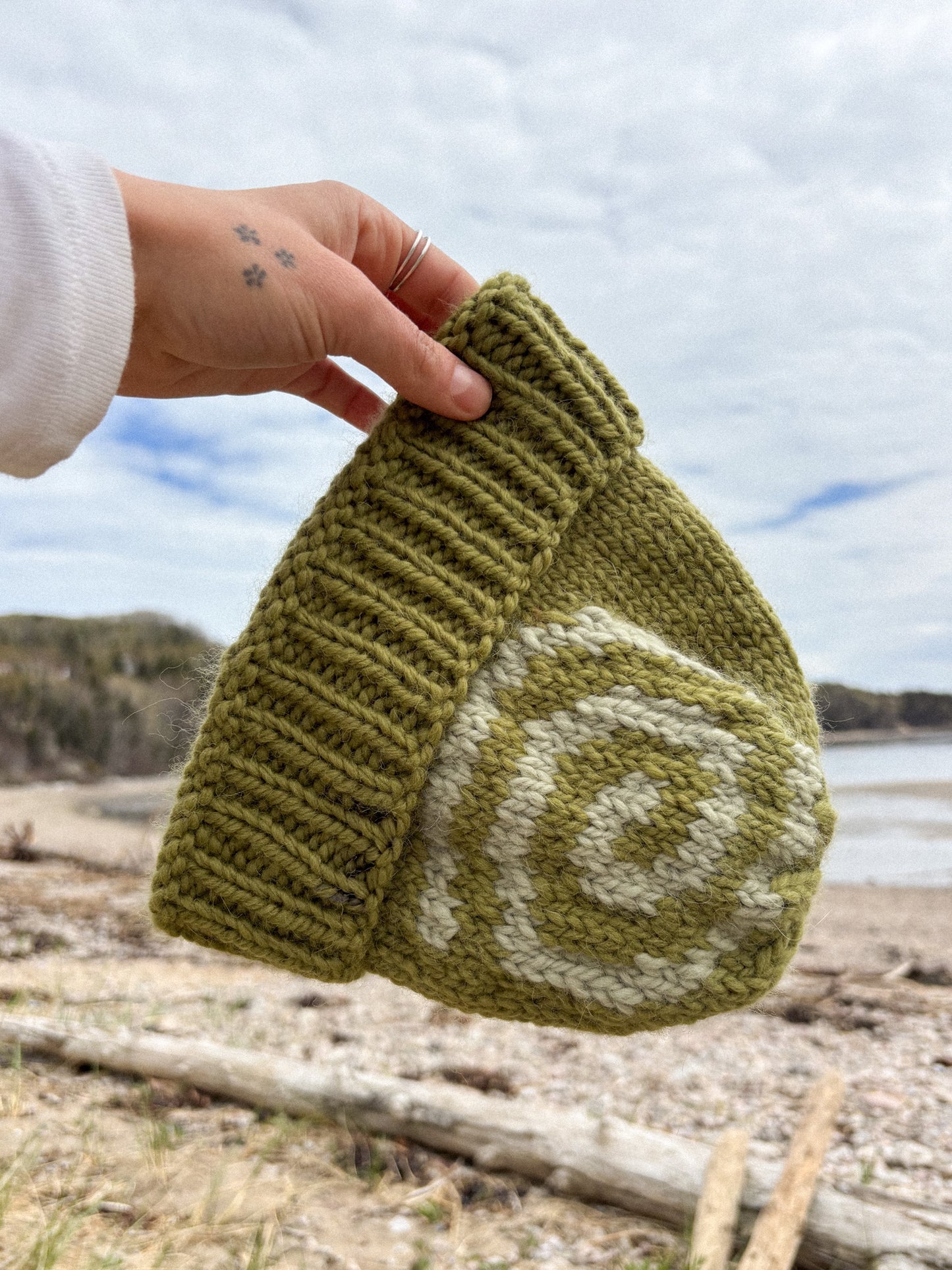 Merino Spiral beanie