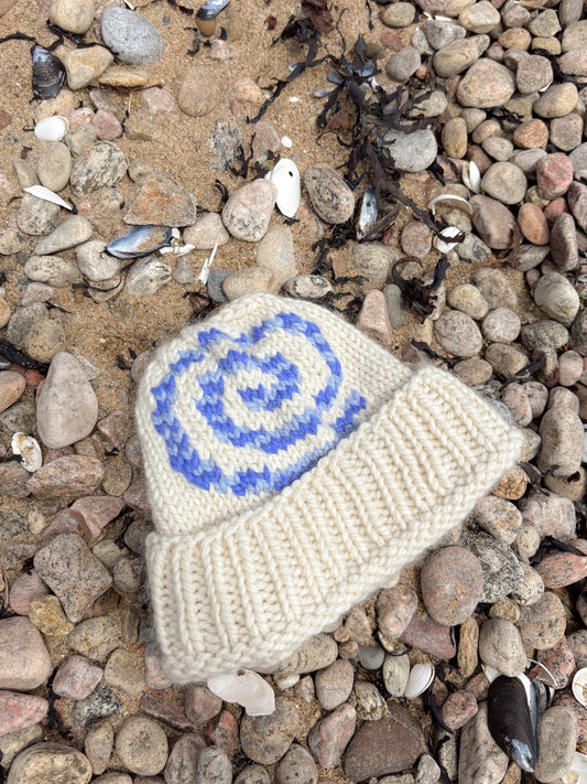 Merino Spiral beanie