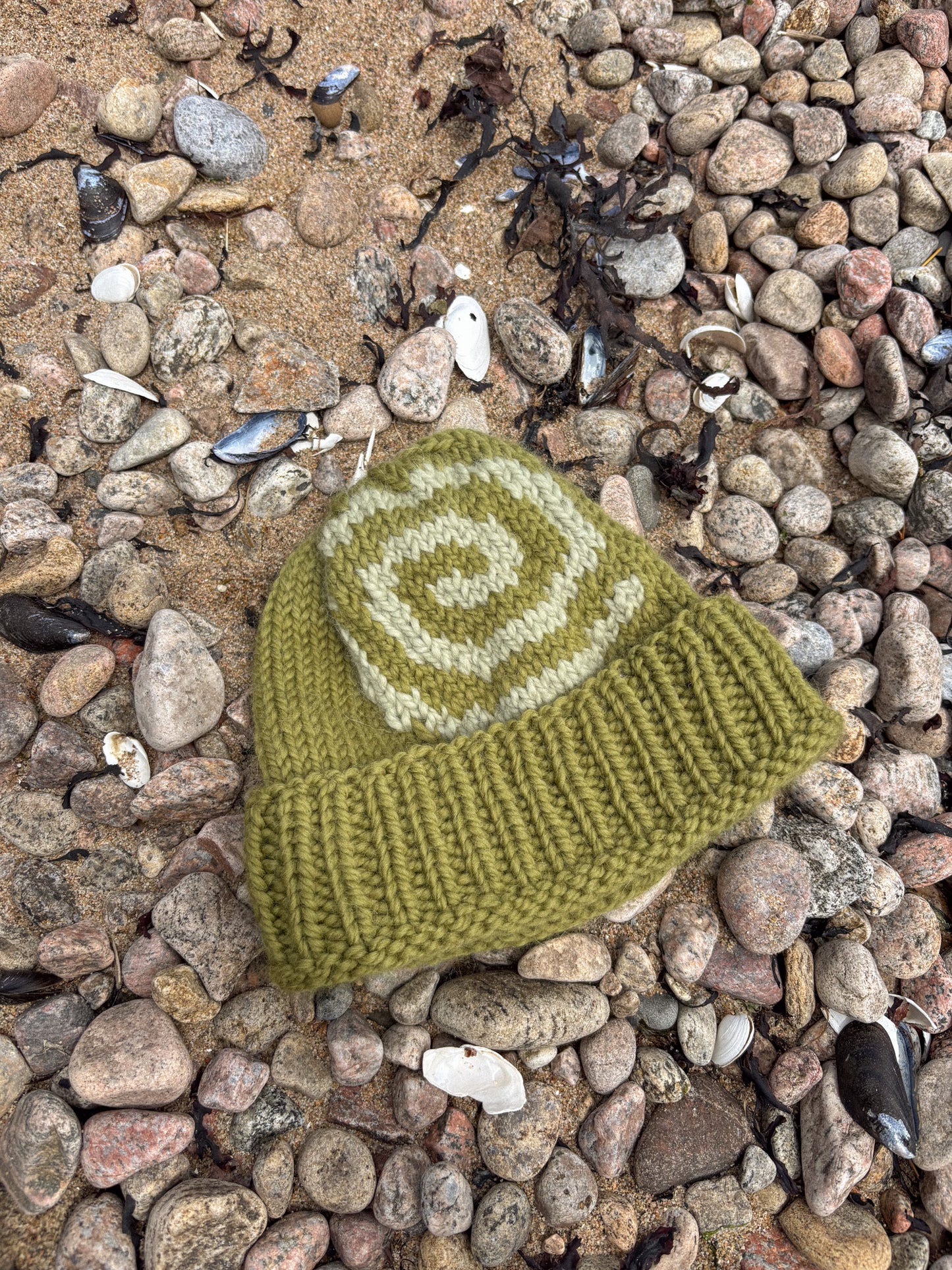 Merino Spiral beanie