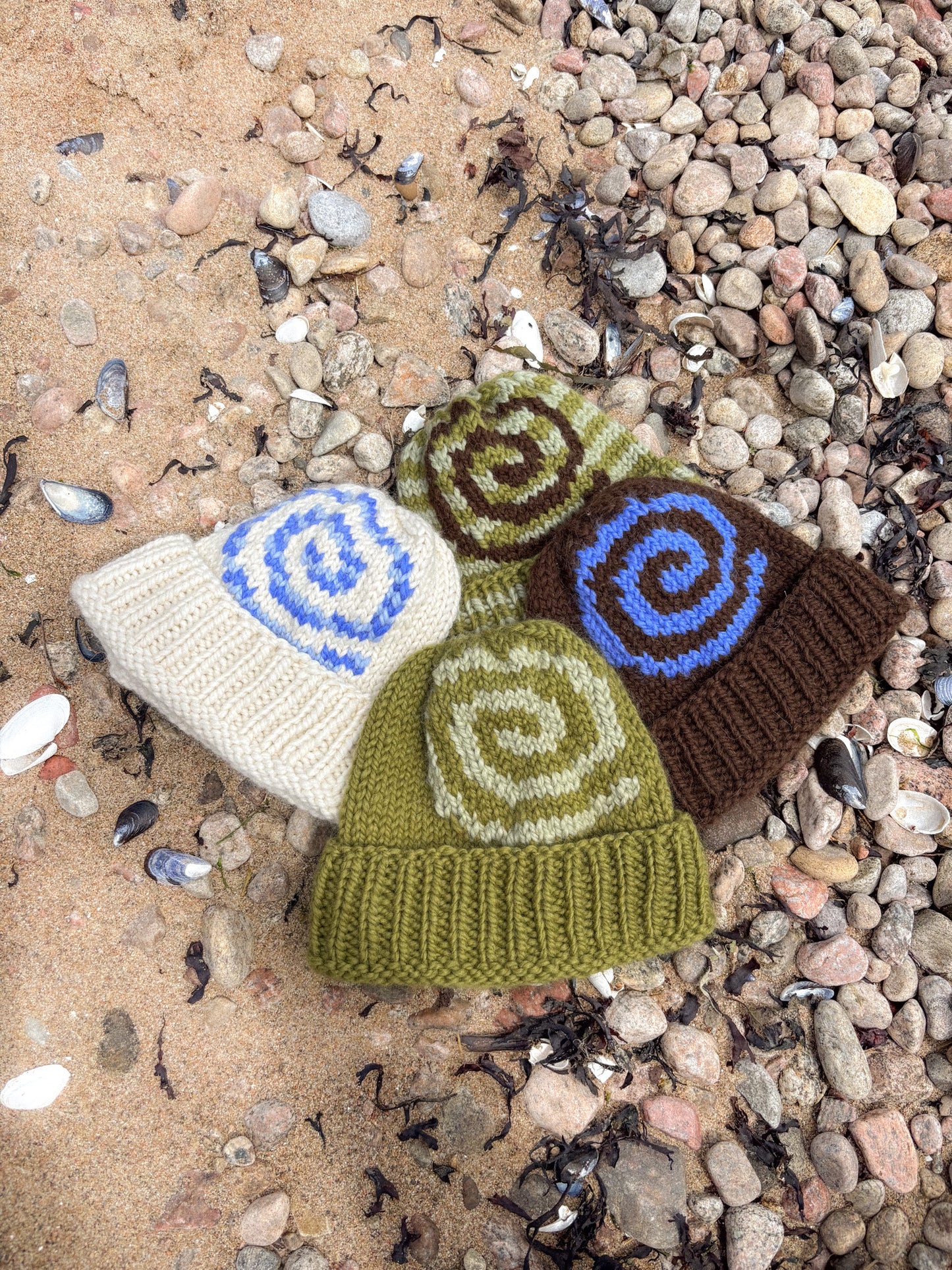 Merino Spiral beanie