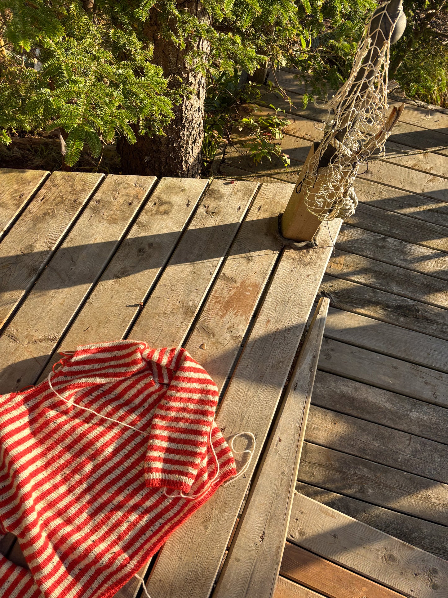 KIT - Olga sweater - Orange stripes