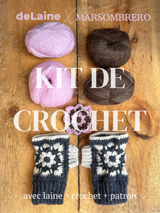 KIT crochet - Gant Marsombrero x Delaine